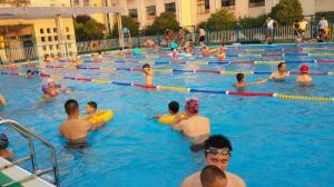 2014年6月宜興桃溪小學游泳館 游泳池，遮陽蓬